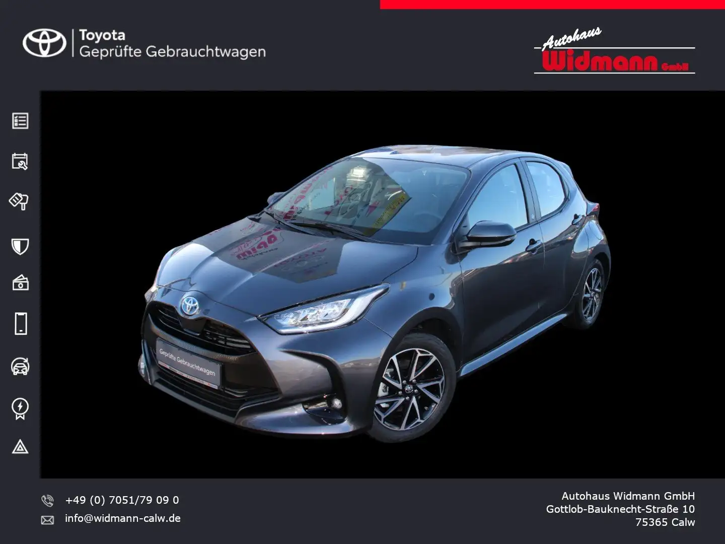 Toyota Yaris 1.5 Hybrid Team D Klima Sitzheizung Kamera Gris - 1