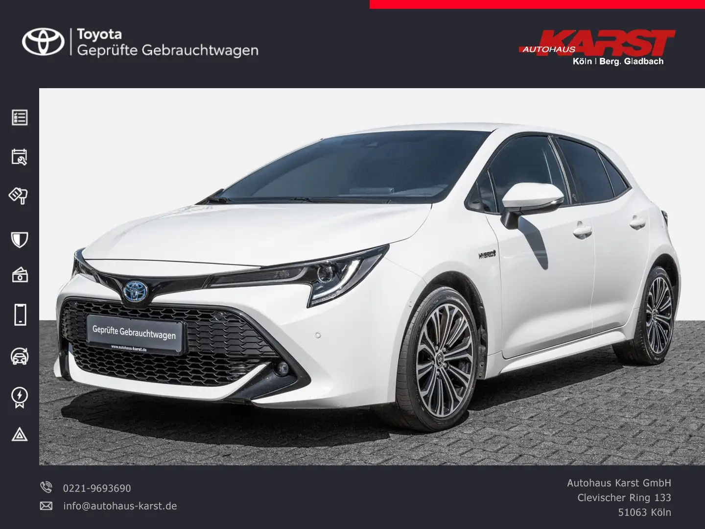 Toyota Corolla Hybrid 1,8 Kamera PDC  Color Wit - 1