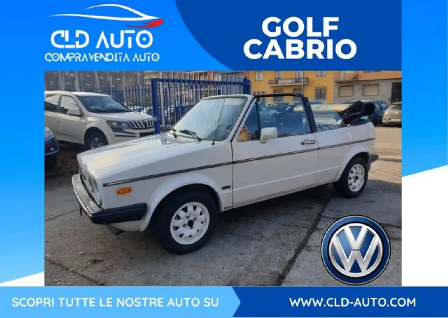 Volkswagen Golf Cabriolet 1500 GPL Blanco - 1