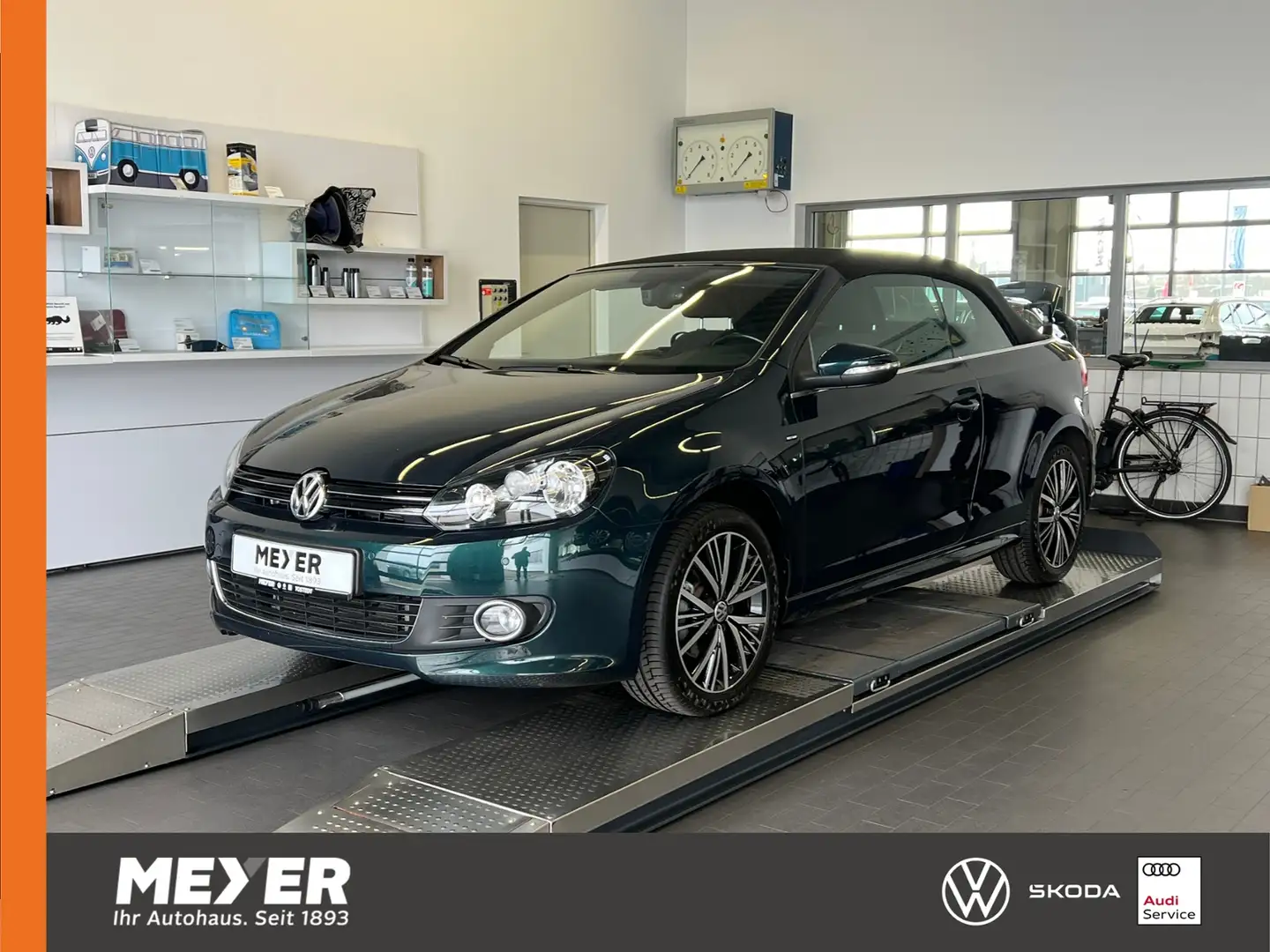 Volkswagen Golf Cabriolet VI Cabriolet Allstar 1.4 TSI *Navi, PDC, Kamera* Green - 1