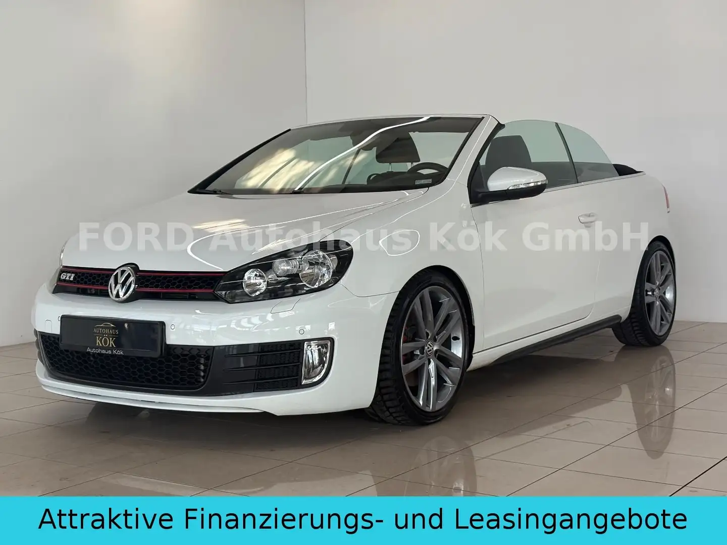 Volkswagen Golf VI Cabriolet GTI PDC SHZ RFK Service Neu Weiß - 1