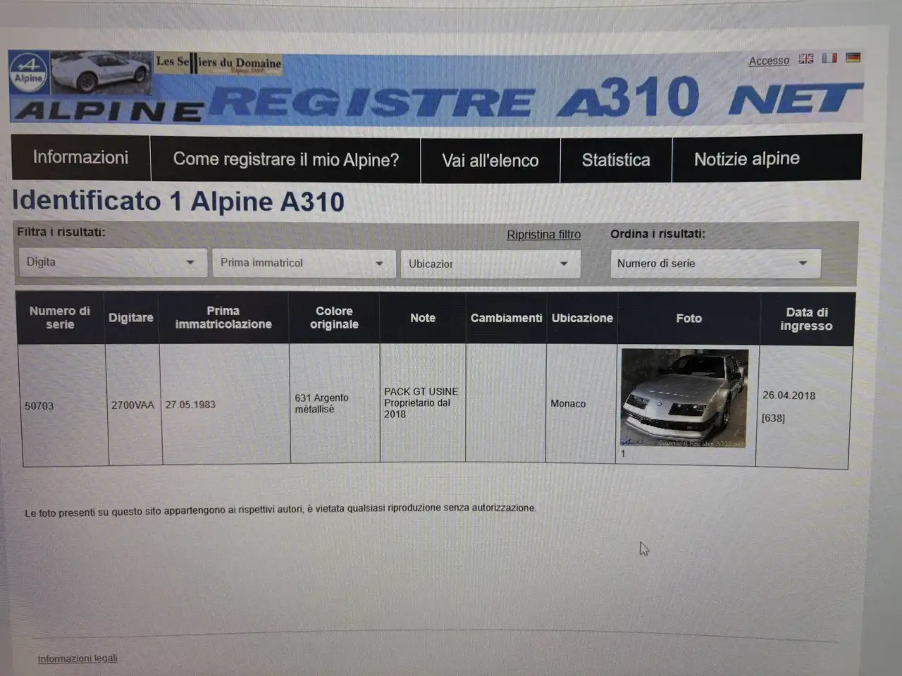 Alpine A310 Groupr 4 moteur prv, foto 8