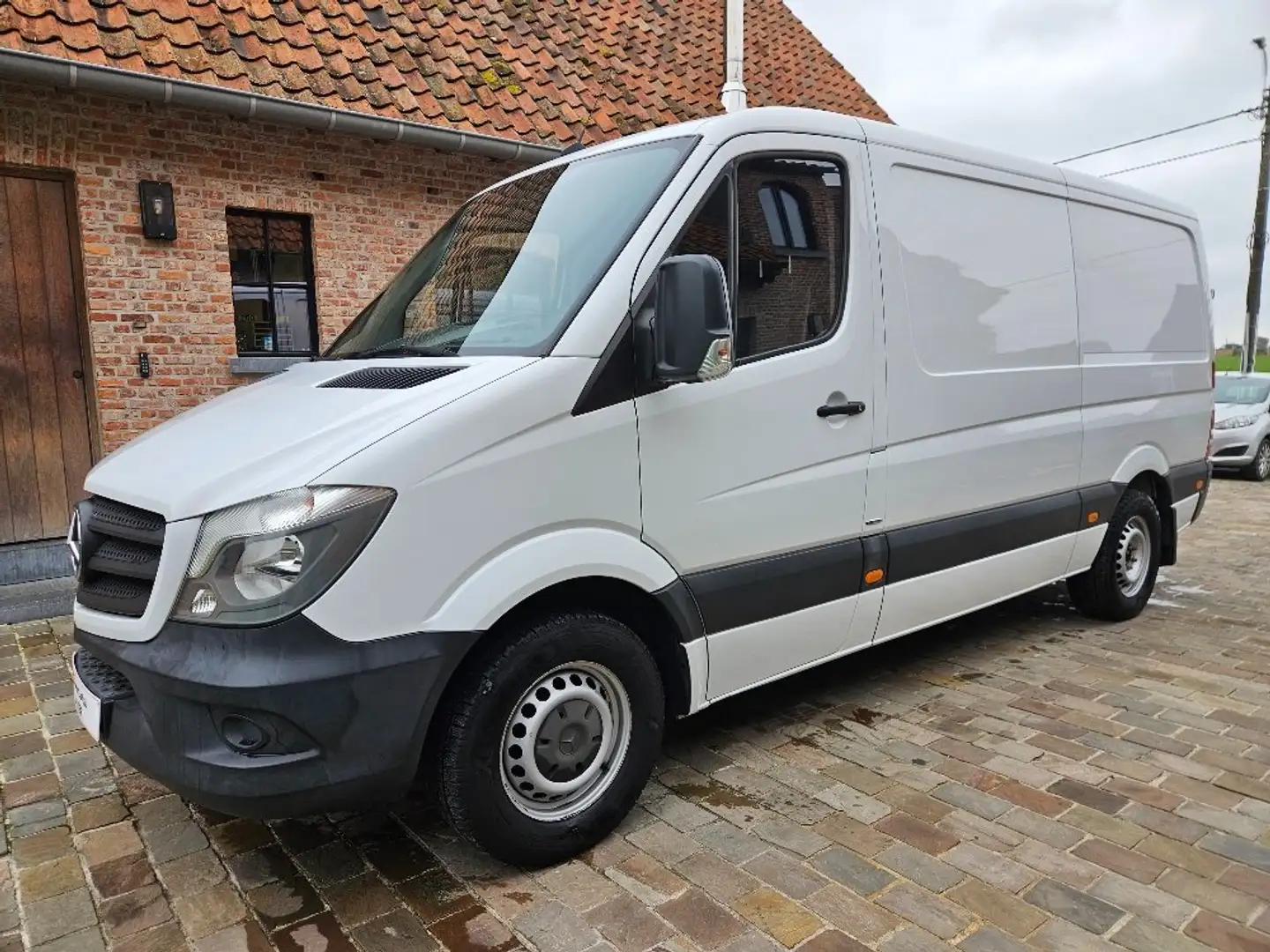 Mercedes-Benz Sprinter 314CDI L2 AIRCO CRUISE NAVI 3 ZIT TREKHAAK Wit - 2