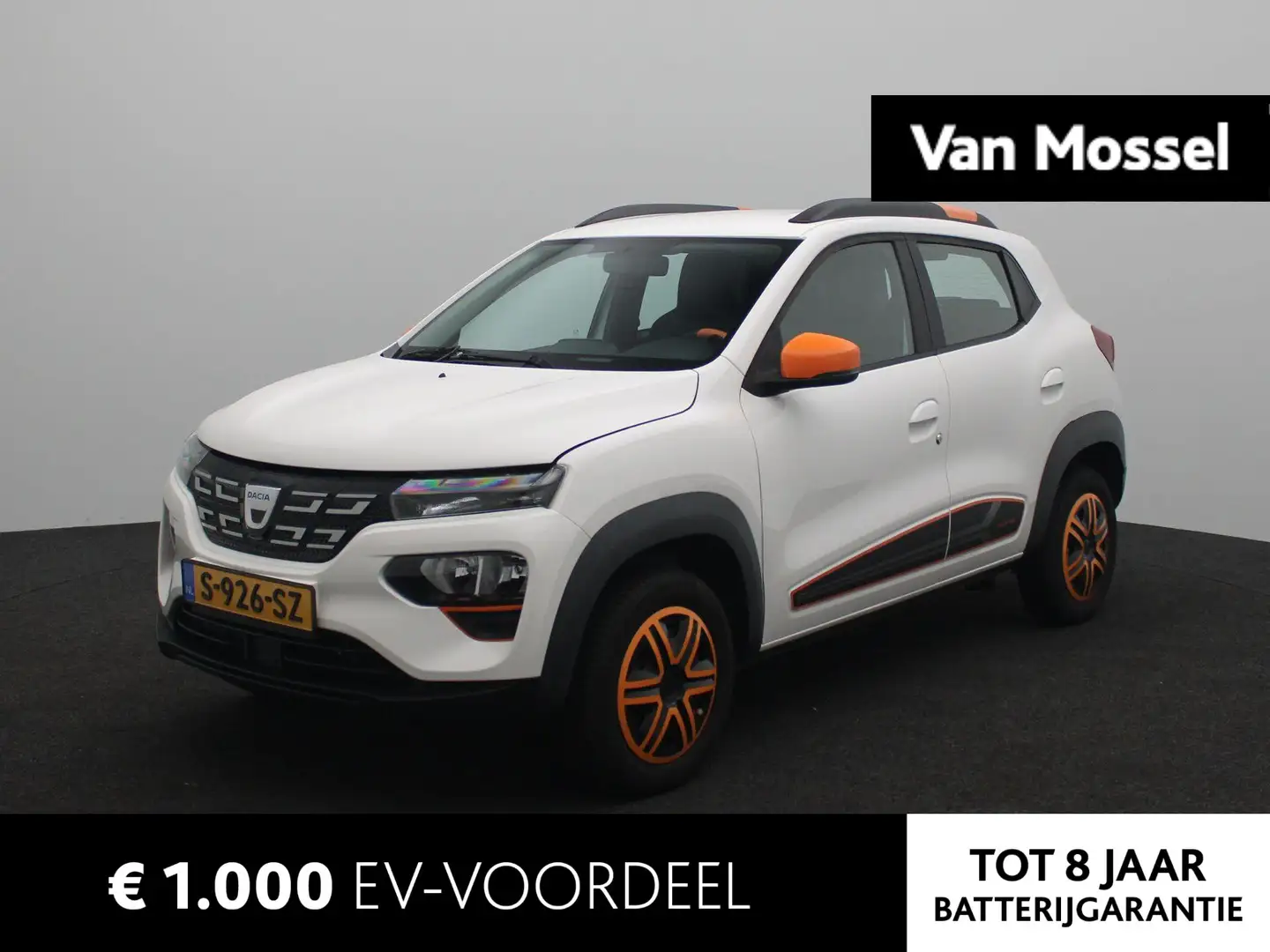 Dacia Spring Comfort Plus met Orange Pack 27 kWh | Navigatie me Wit - 1