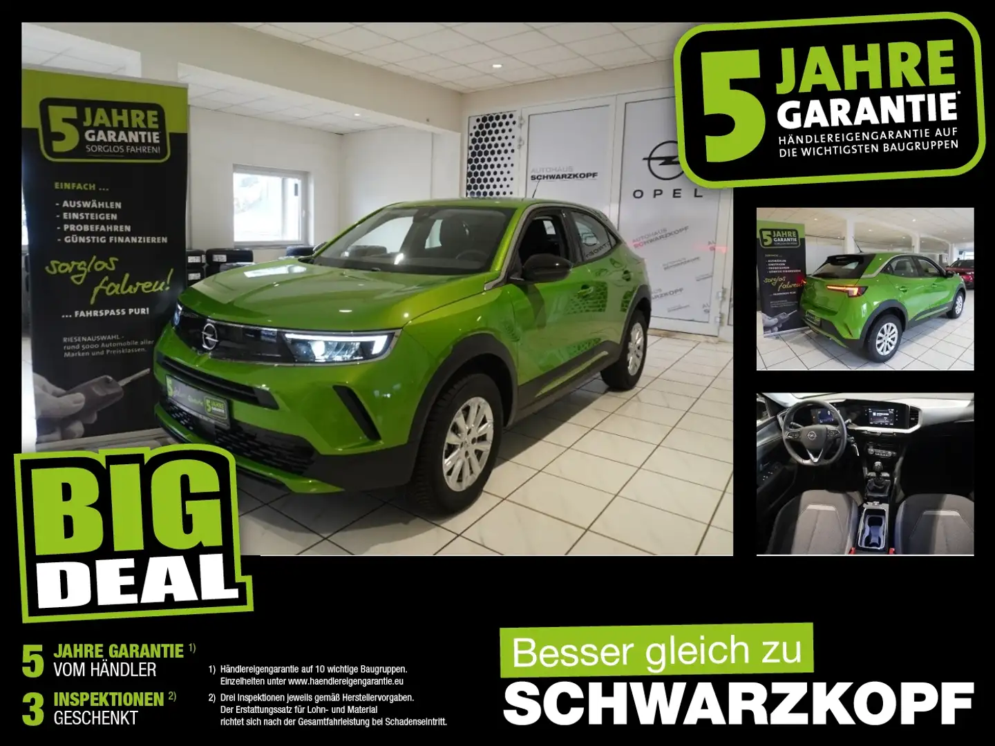 Opel Mokka 1.2T RückfahrK,Parkpilot,Lenkradheizung Verde - 1
