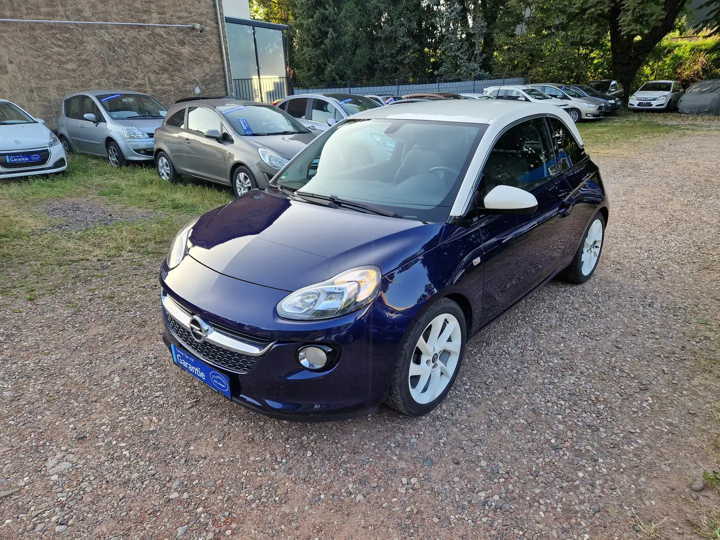 Opel Adam 1.4 Klima 90Tkm Navi Sitzhzg Scheckh 17" PDC ESP Blau - 1