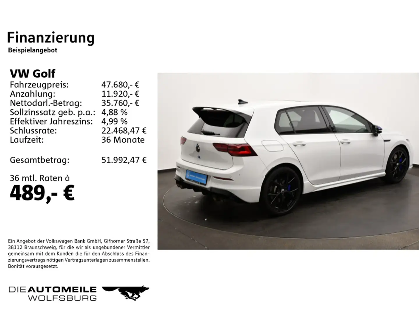 Volkswagen Golf VIII 2.0 TSI OPF 4 Motion DSG R "20 Jahre" White - 2