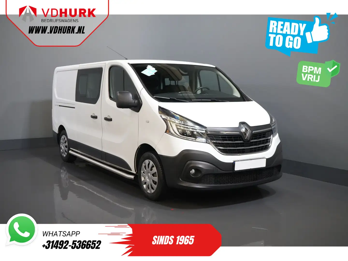 Renault Trafic 2.0 dCi 120 pk L2 DC Dubbel Cabine BPM VRIJ! Ready Blanc - 1