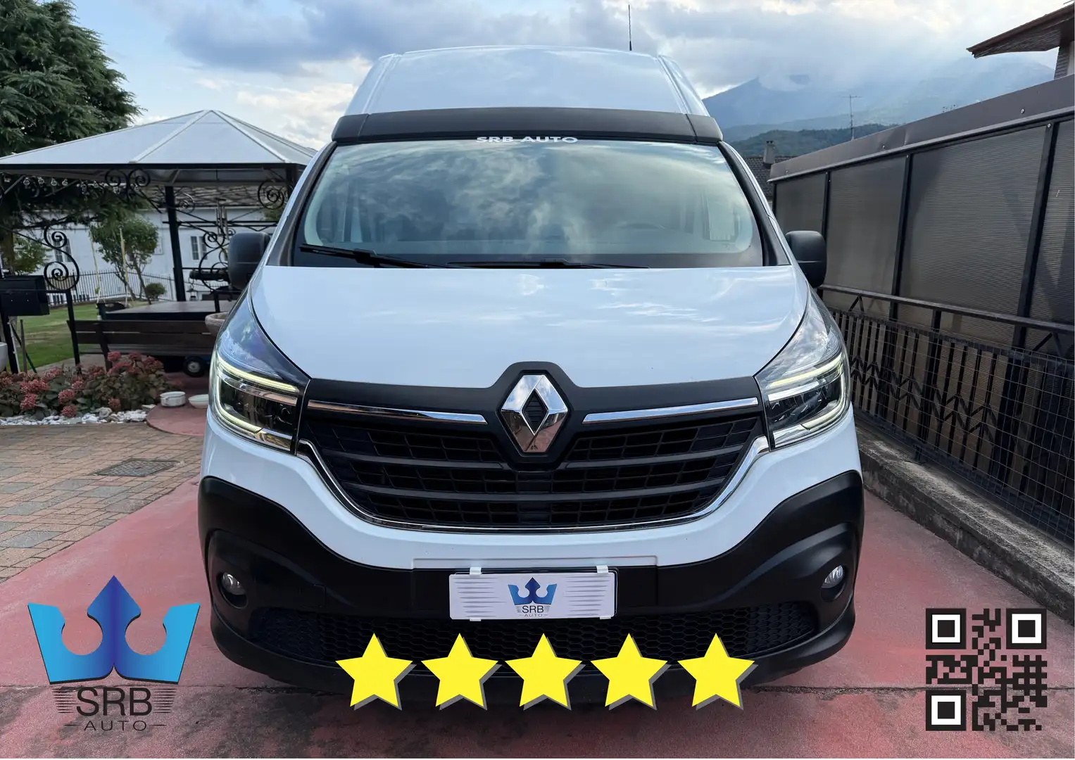 Renault Trafic 2.0 TETTO ALTO PASSO LUNGO DOPPIA PORTA Blanc - 2