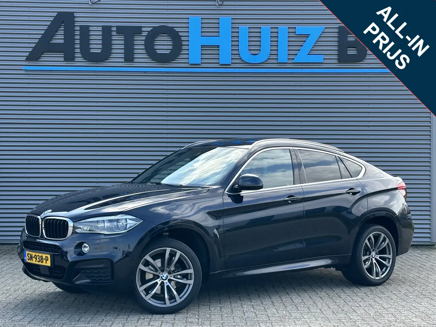 BMW X6 xDrive30d High Executive M Sport Panoramadak Trekh Zwart - 1