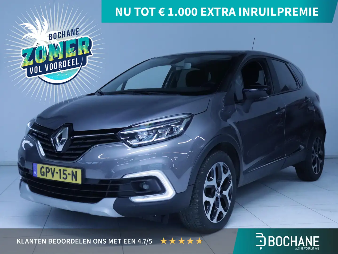 Renault Captur 1.3 TCe Intens Clima/Navi/Stoelverwarming Grijs - 1