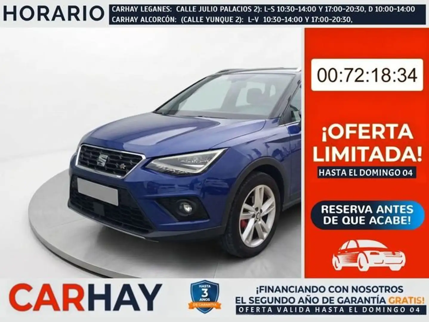 SEAT Arona 1.0 TSI Ecomotive S&S FR 115 Azul - 1