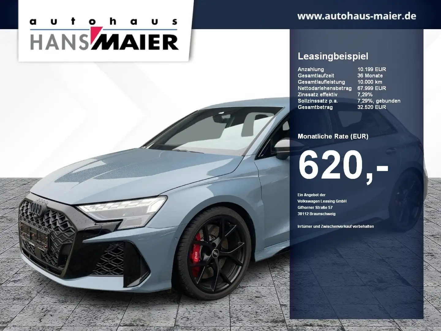 Audi RS3 RS 3 Sportback TFSI quattro Sportpaket S tronic Grau - 1