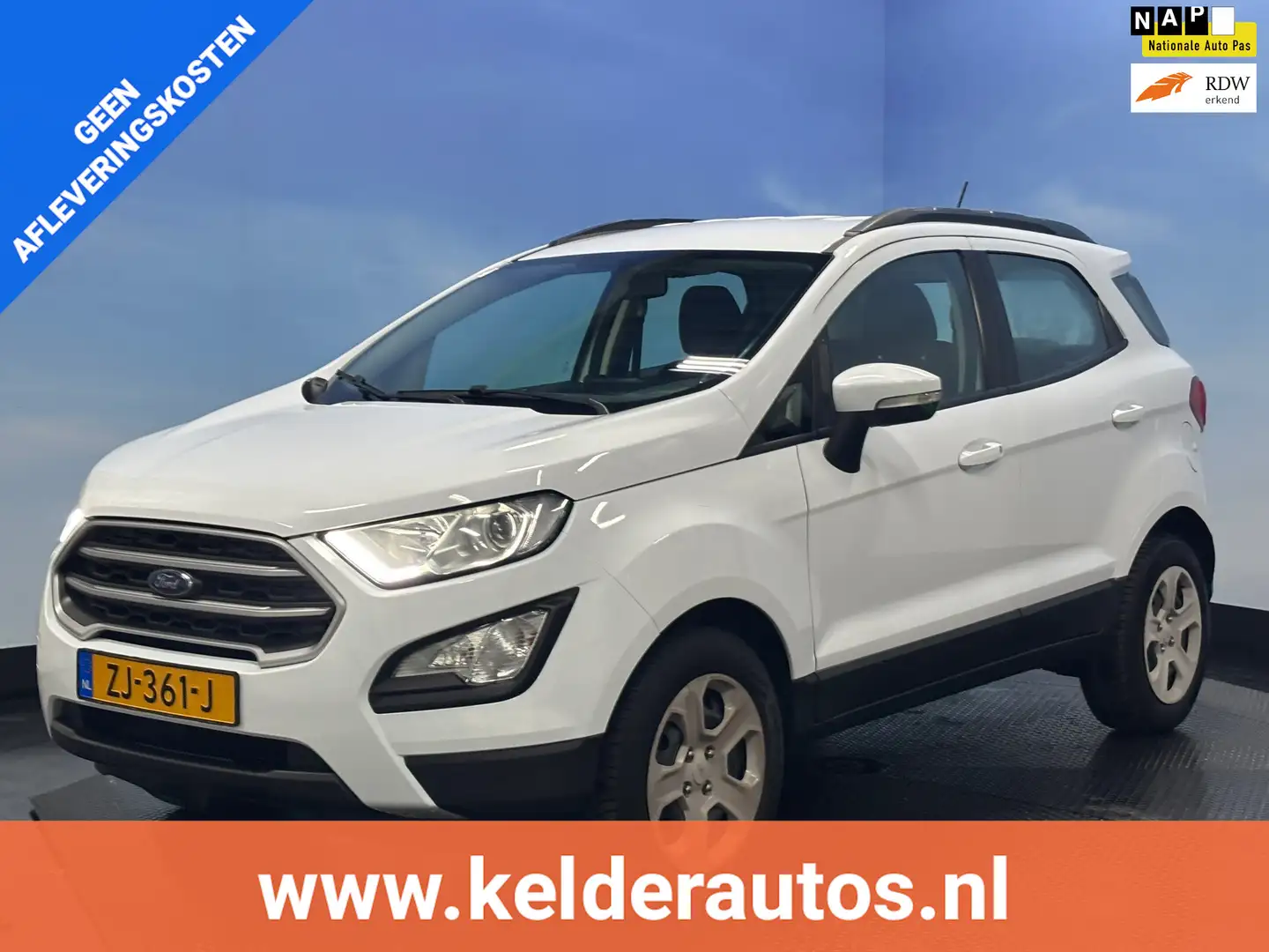 Ford EcoSport 1.0 EcoBoost Trend Ultimate Airco | Cruise | Navi Weiß - 1