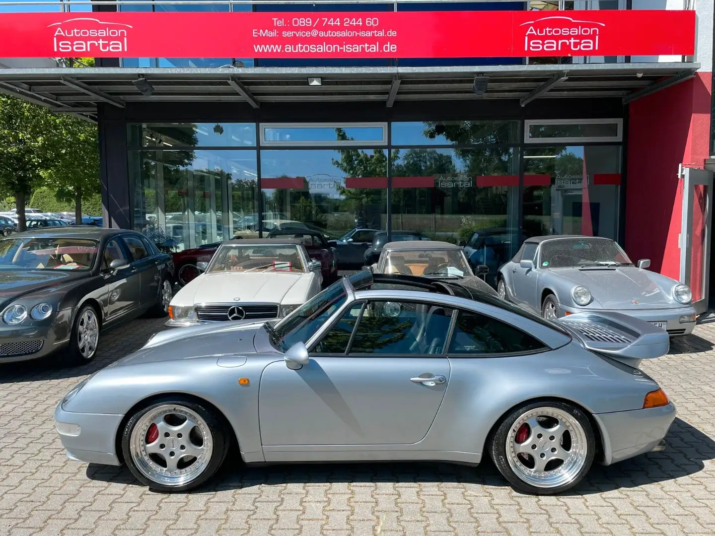 Porsche 911 993 turbo Targa -UNIKAT- 1. deut. Hand ! Silver - 1