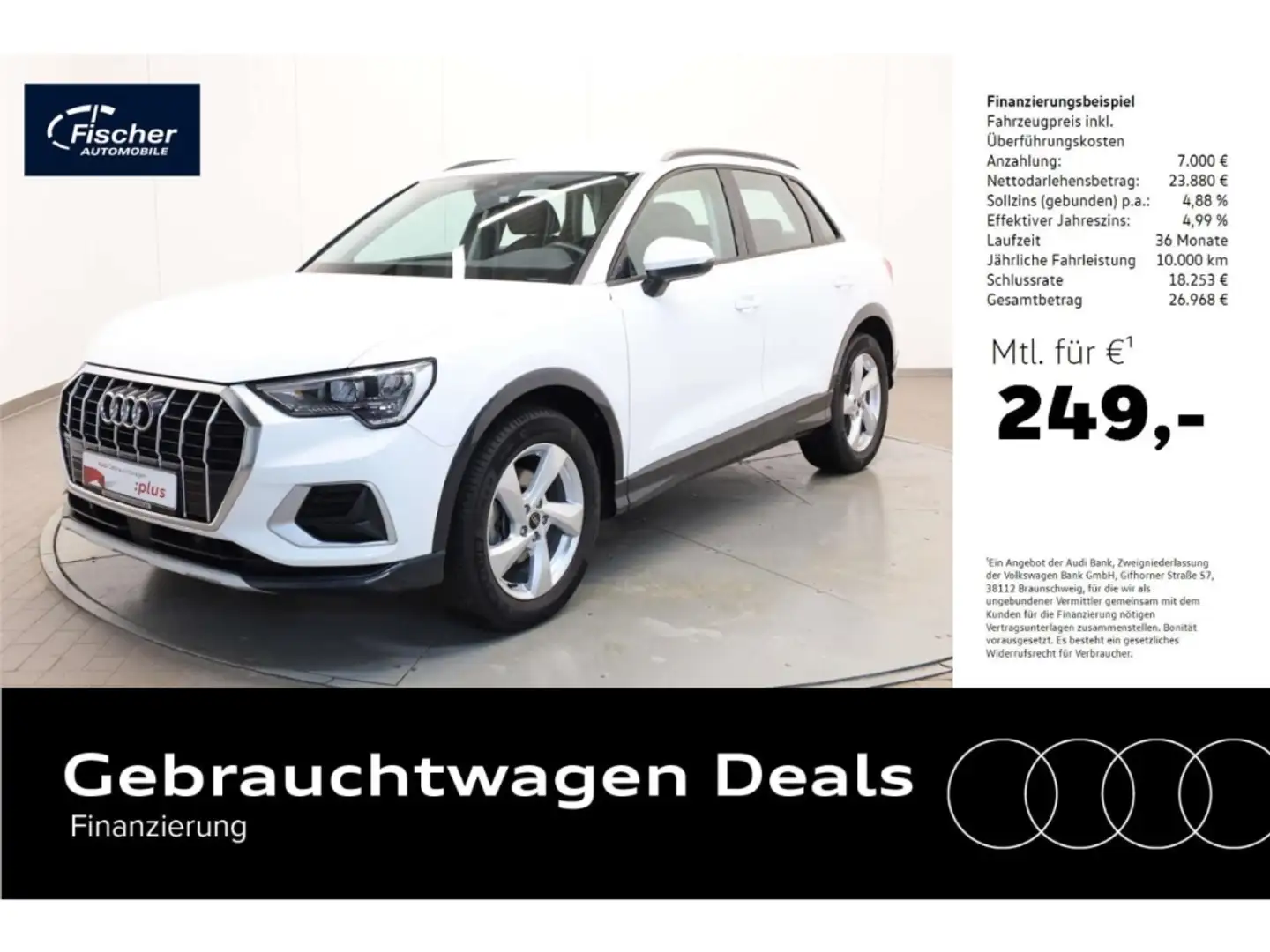 Audi Q3 35 TFSI advanced S-Tronic NAV/Virt+/SH/PDC Blanc - 1