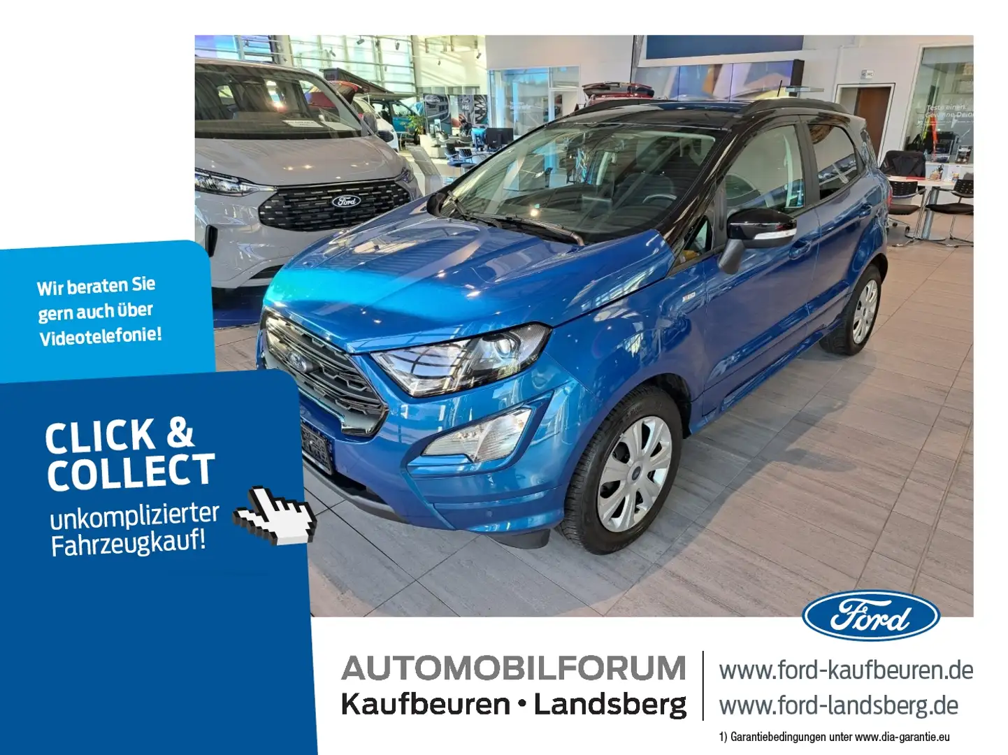Ford EcoSport 1.0 EcoBoost ST-Line Autom. RFK AHK SHZ Bleu - 1