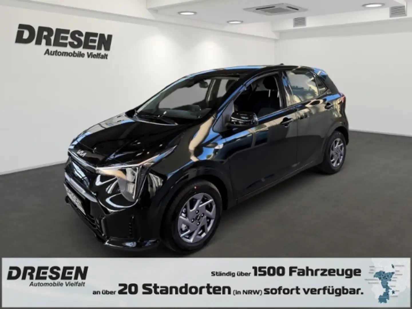 Kia Picanto VISION 1.0 Navi,Stz-, Lenkradheizung,Kamera,CarPla Negro - 1