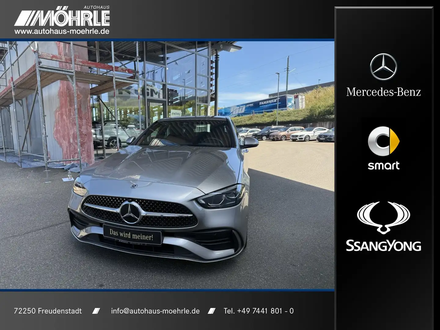 Mercedes-Benz C 180 C 180 AMG Line LED Kamera beheizbares Lenkrad Argent - 1