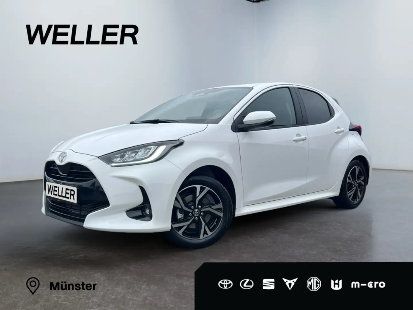 Toyota Yaris Hybrid 116 1.5 Teamplayer *LED*CAM*SHZ*ACC* Wit - 1