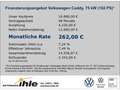 Volkswagen Caddy Conceptline 1,0 TSI KLIMA+BLUETOOTH+TEMPOMAT Weiß - thumbnail 2