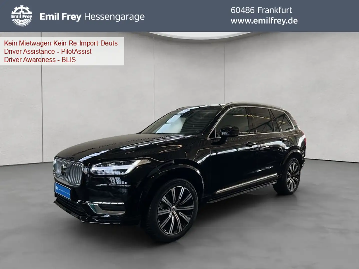 Volvo XC90 XC90 B5 AWD Plus-Bright 7S Glasd Standh 360° AHK Schwarz - 1