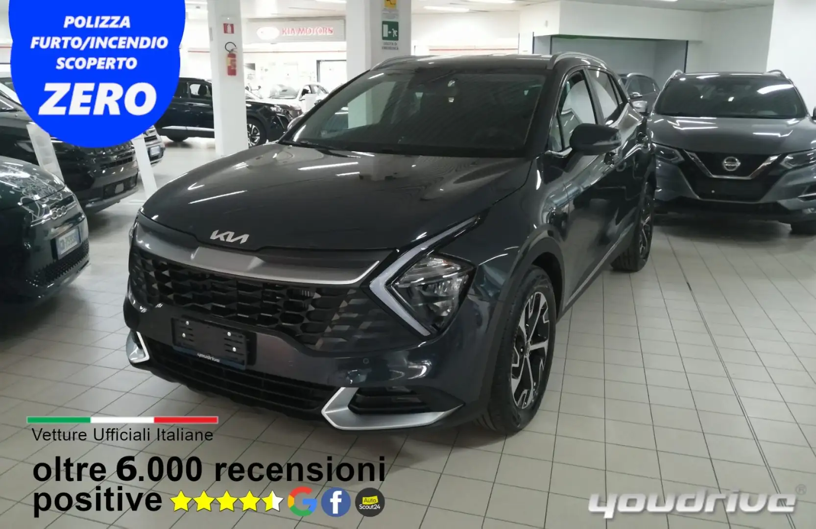 Kia Sportage 1.6 CRDI MILD HYBRID DIESEL Grigio - 2