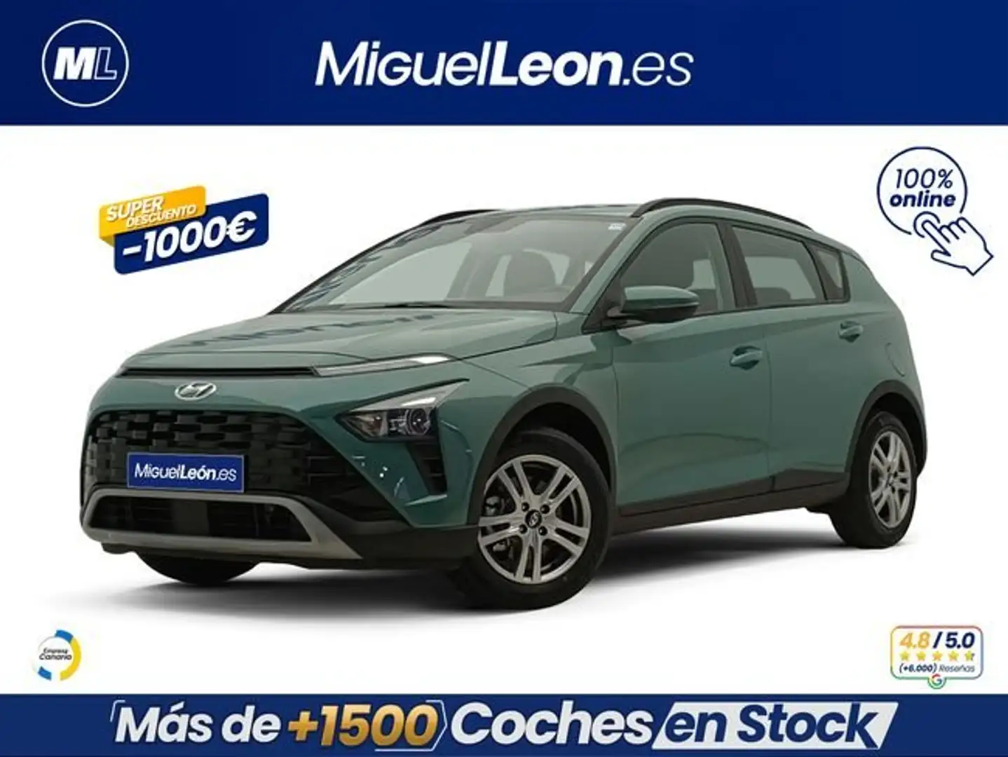 Hyundai BAYON 1.0 T‑GDi 100 CV Klass Verde - 1