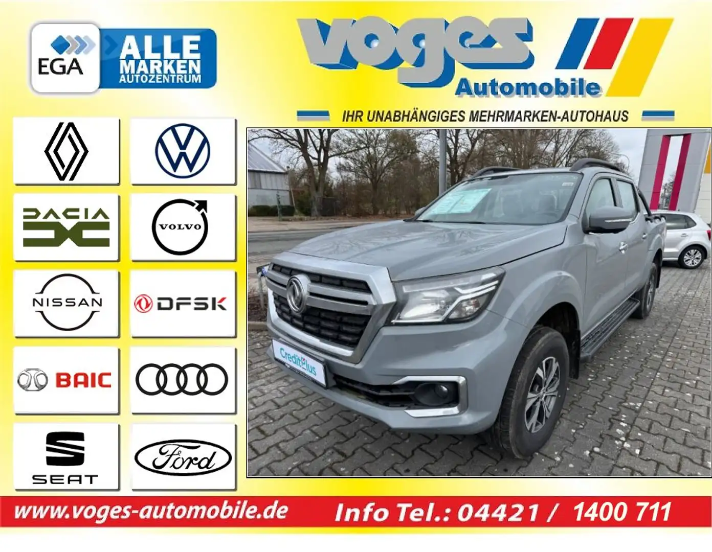 DFSK Rich 6 DFM RICH-6 PICK-UP*4x4 AT*LEDER*PDC*RFK* Grau - 1