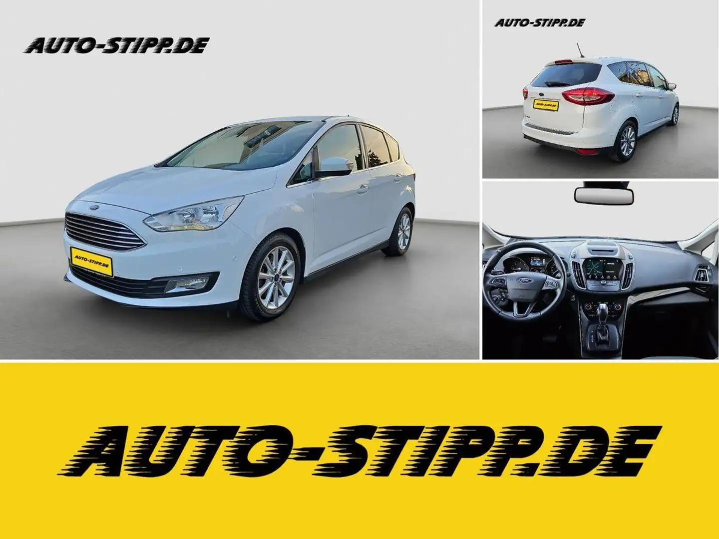 Ford C-Max 2.0TDCi Titanium NAV TEMP SITZH BLUET PDC Blanc - 1