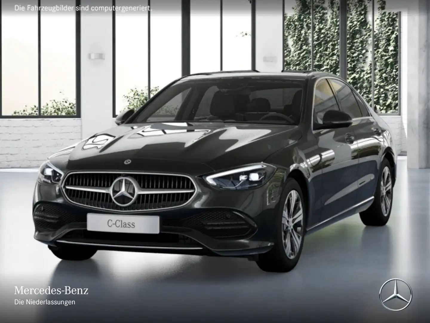 Mercedes-Benz C 200 AVANTG+PANO+360+AHK+LED+TOTW+KEYLESS+9G Grau - 2