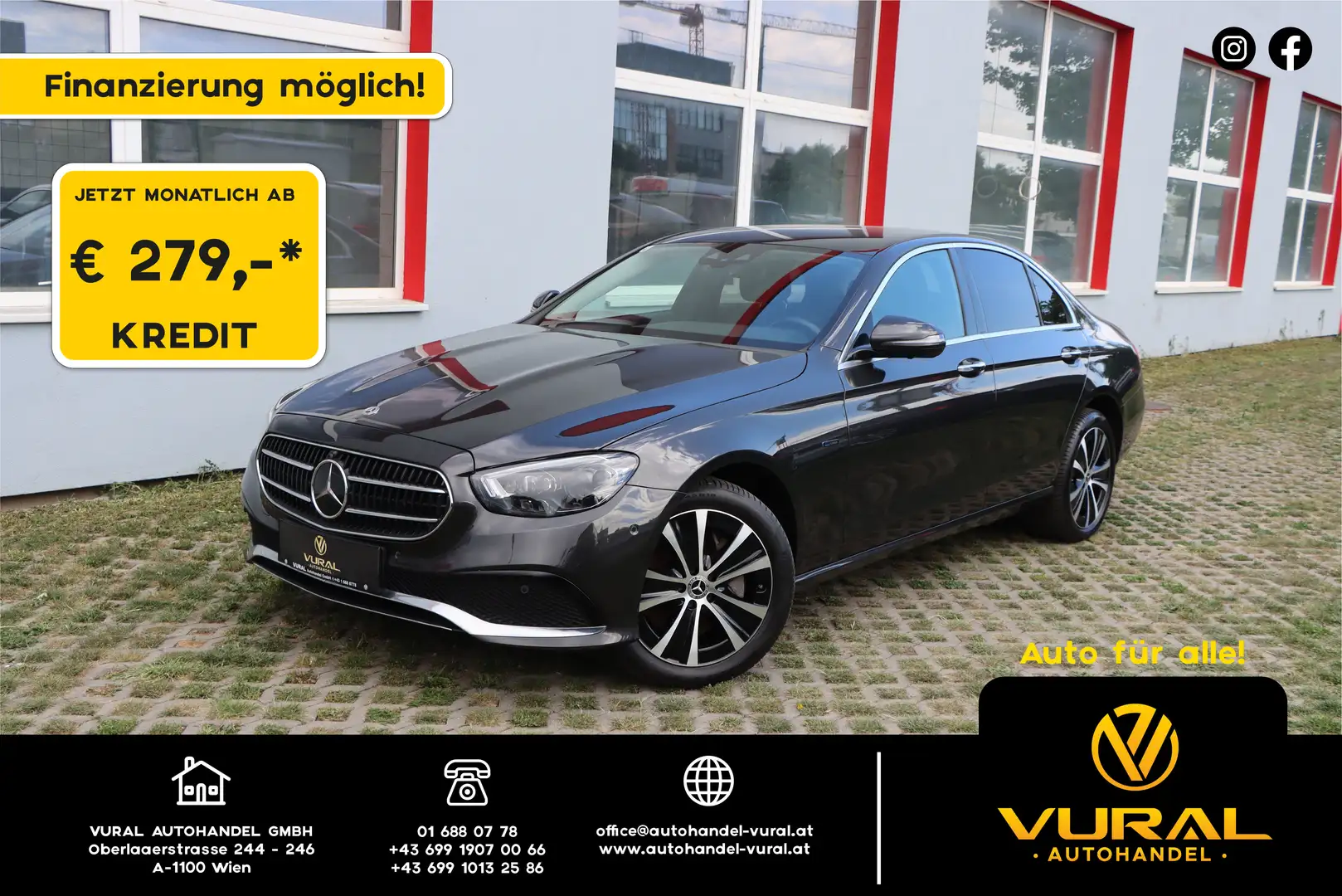 Mercedes-Benz E 300 E 300 de4Matic|Avantgarde|Keyless-Go|360°Kamera Grau - 1