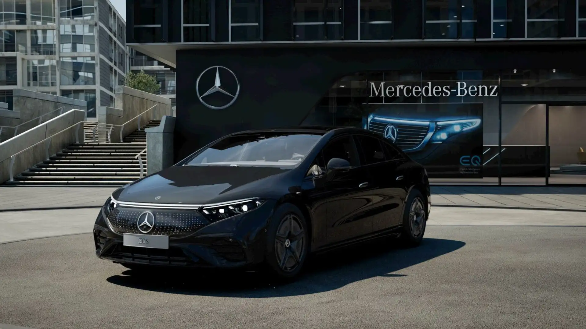 Mercedes-Benz EQS 350+ AMG PANO*MBUX*3D-Burm*Night*20" Schwarz - 1