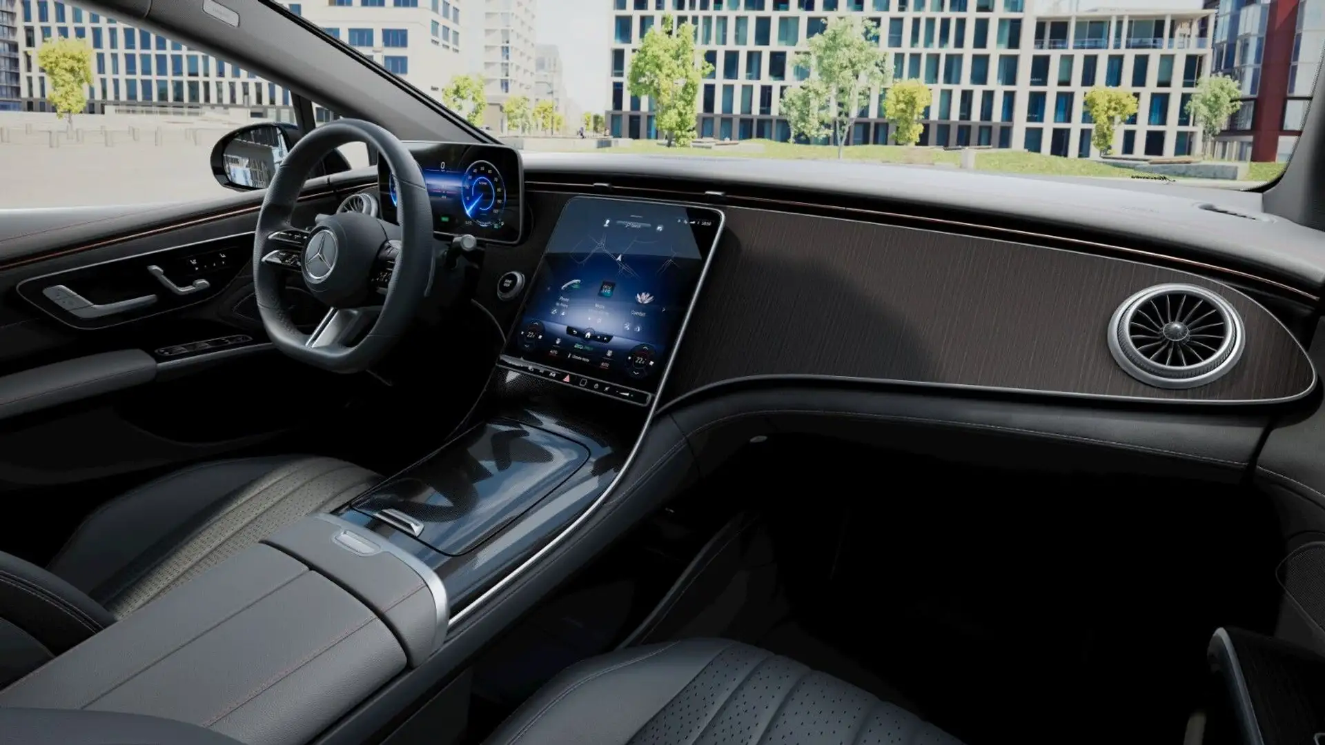 Mercedes-Benz EQS 350+ AMG PANO*MBUX*3D-Burm*Night*20" Schwarz - 2