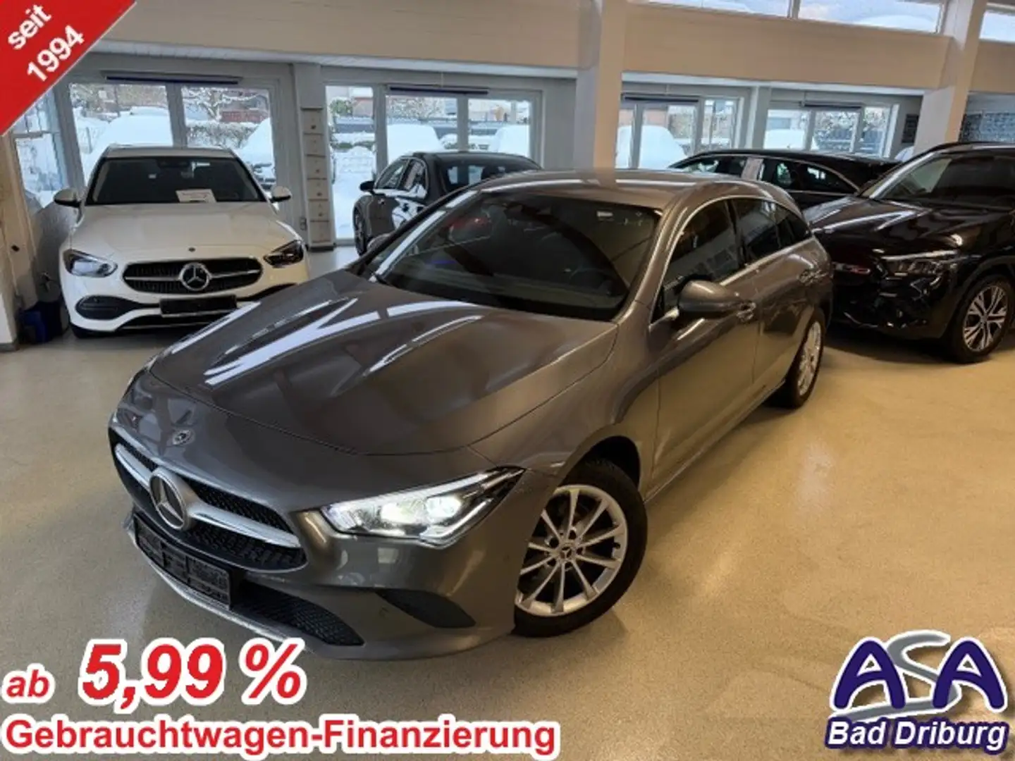 Mercedes-Benz CLA 180 d 2.0 Progressive+AHK+Kameras+LED+neue Bremsen Grau - 1