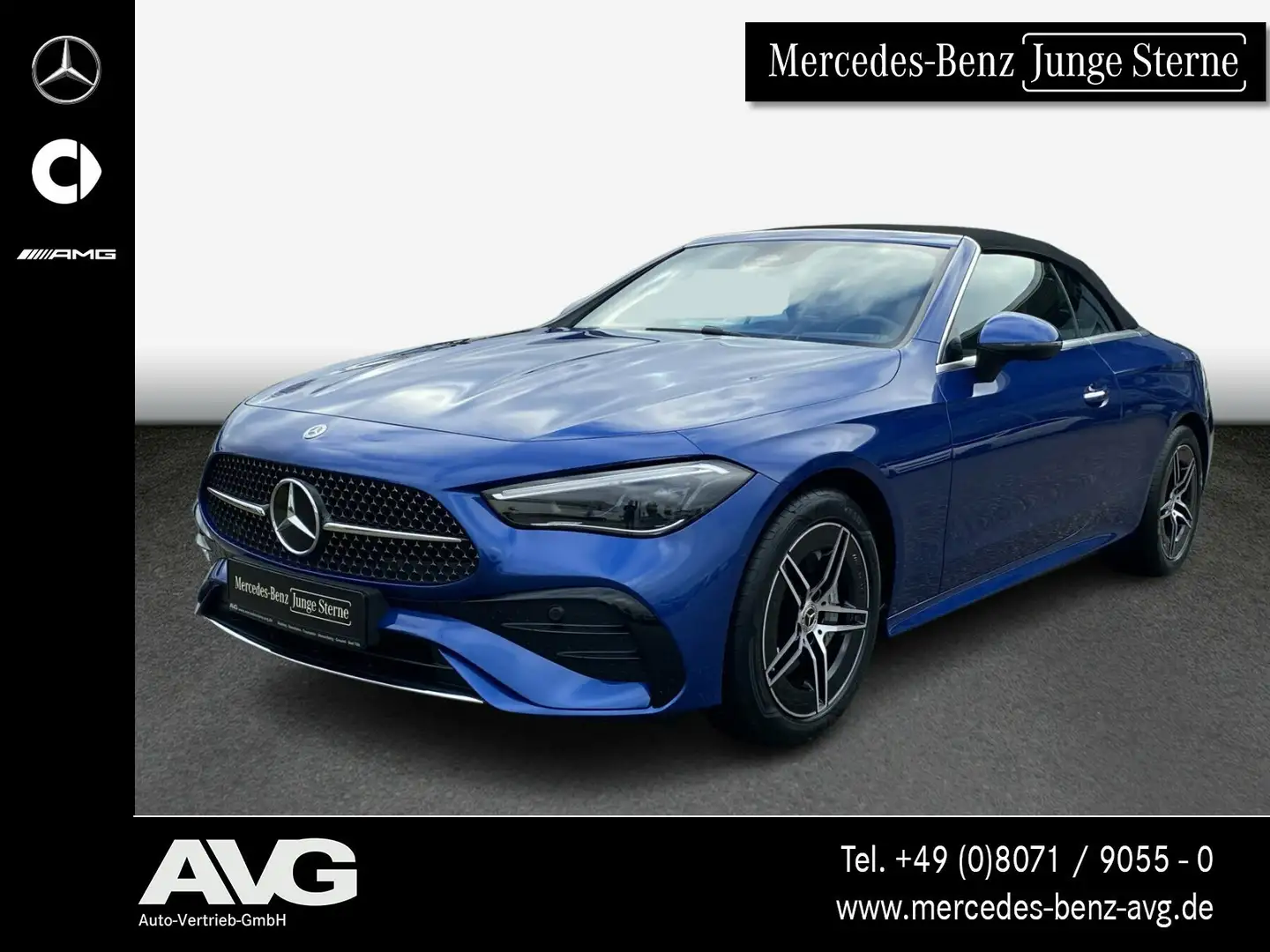 Mercedes-Benz CLE 220 CLE 220 d Cabriolet AMG-Adv.-Plus AHK Memory RFK Bleu - 1