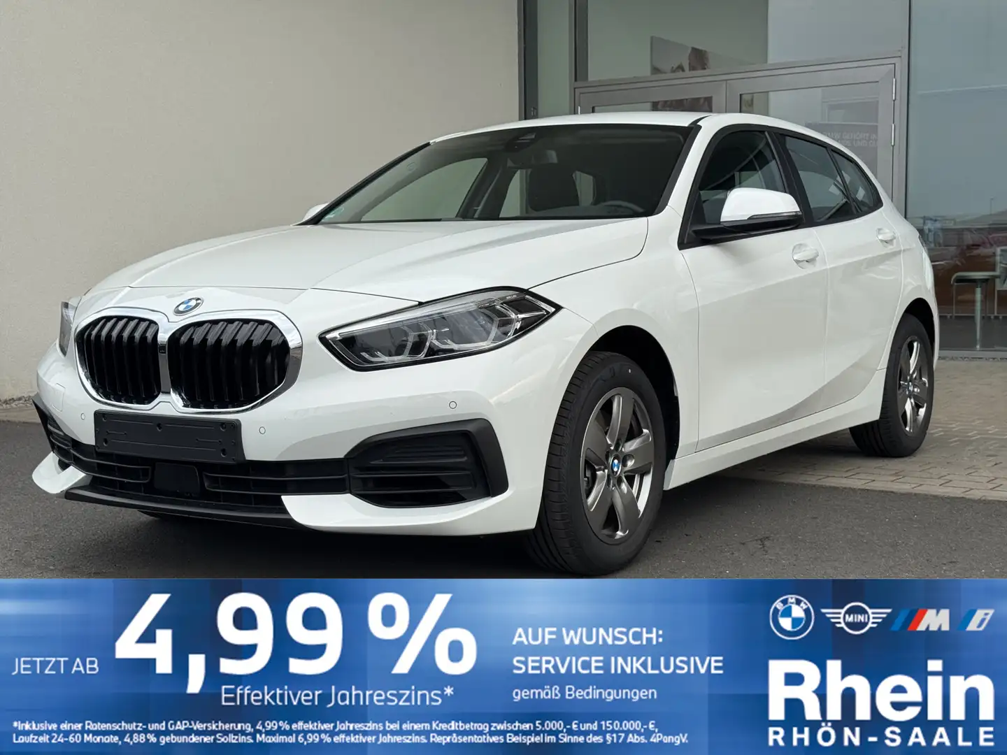 BMW 116 i Advantage Navi.Tempo.PDC.DAB.SH.Lordose. Blanc - 1