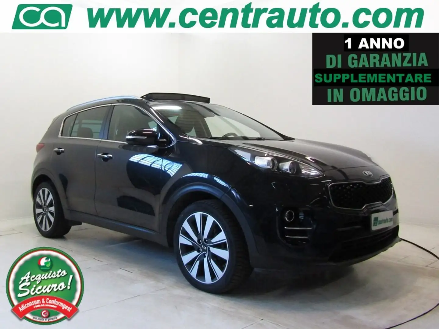 Kia Sportage 1.7 CRDI 2WD Cool Manuale N1 *AUTOCARRO*5 POSTI* Nero - 1