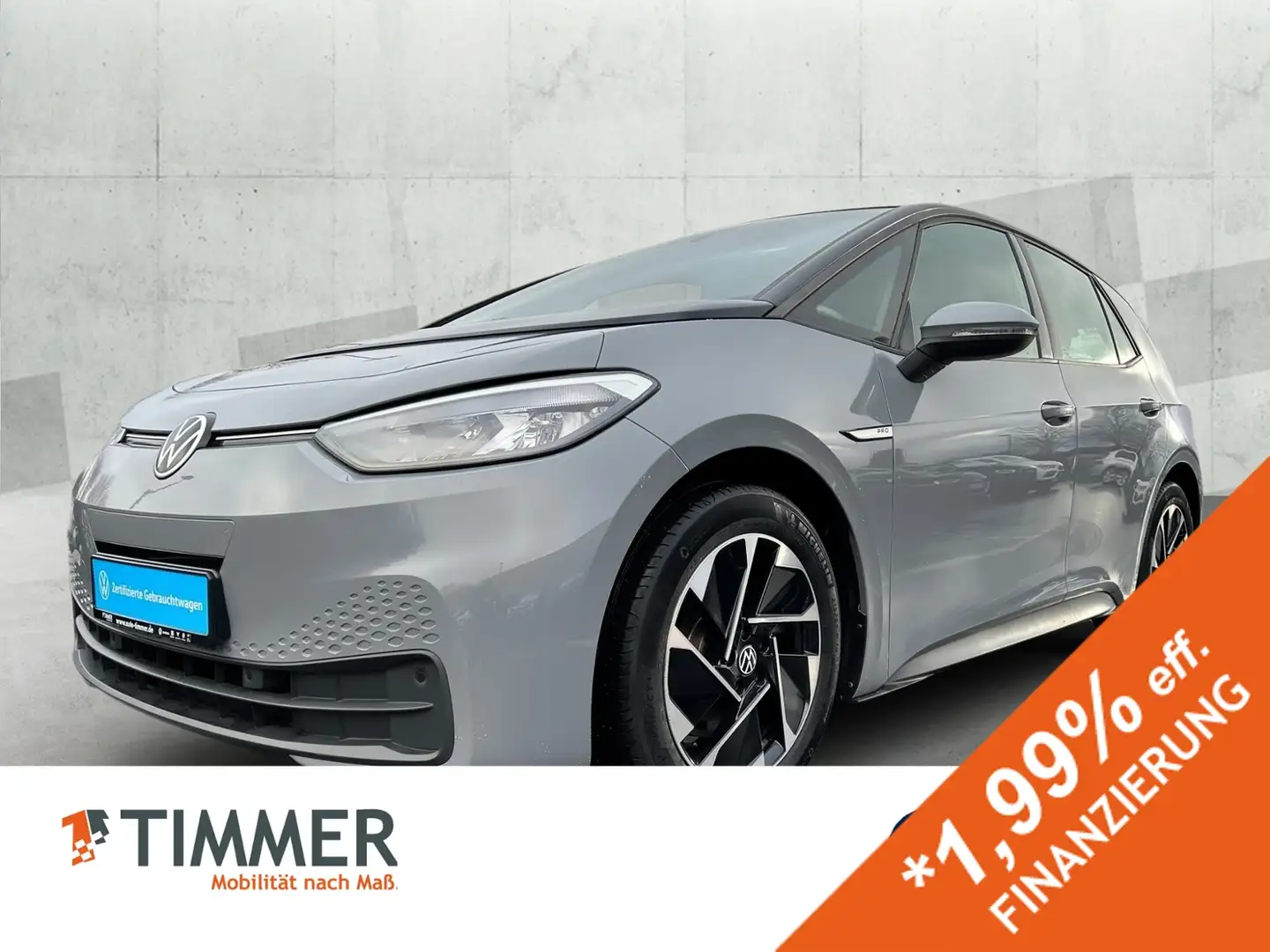 Volkswagen ID.3 PRO PERF. 62 kWh LIFE +LED +ACC +CARPLAY +18" +NA Grau - 1