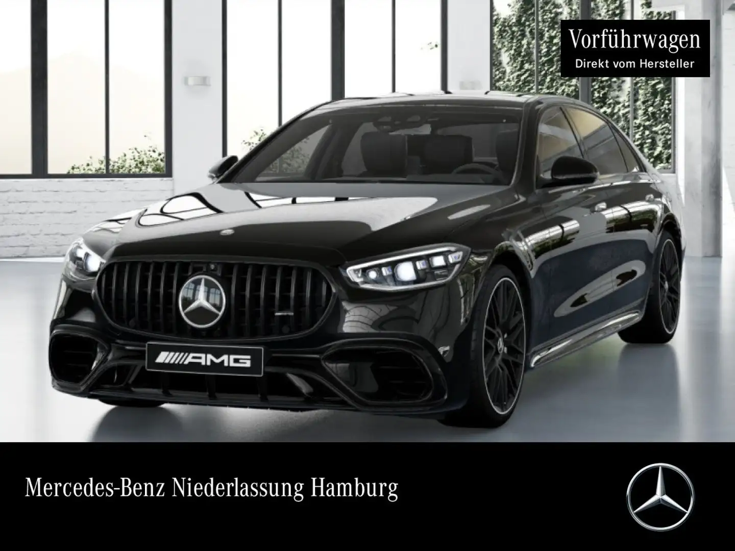 Mercedes-Benz S 63 AMG S 63 E PANO+360+DIGITAL-L+BURMESTER4D+FAHRASS+TV Negro - 1