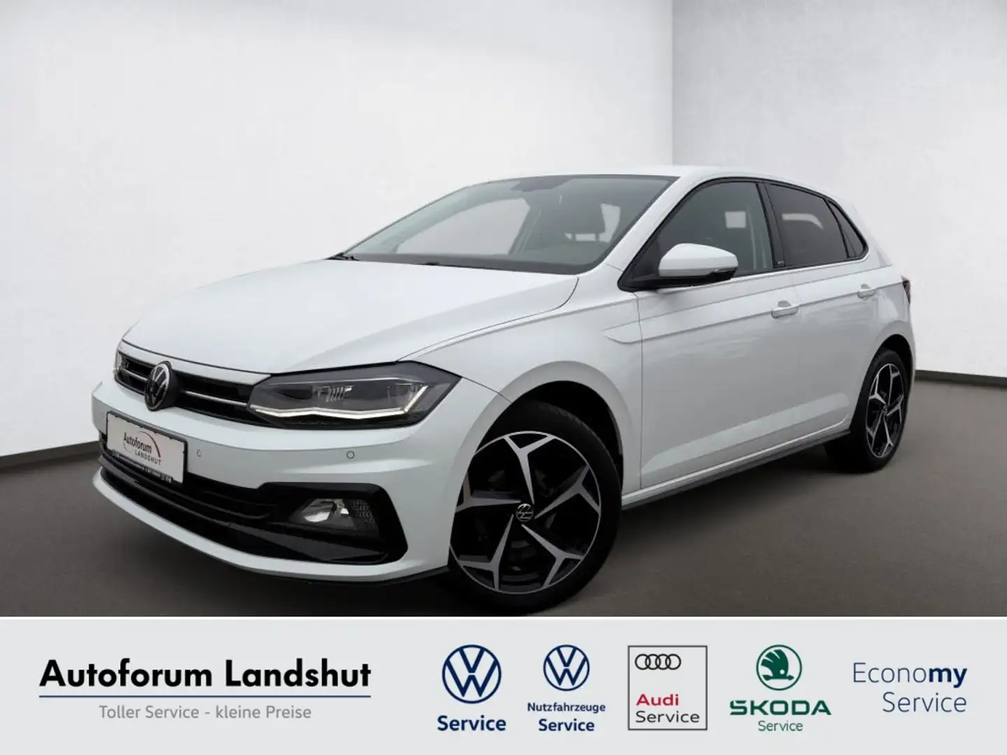 Volkswagen Polo 1.0 TSI R-line LED/NAVI/SHZ/PDC/BEATS/DAB+ Weiß - 1