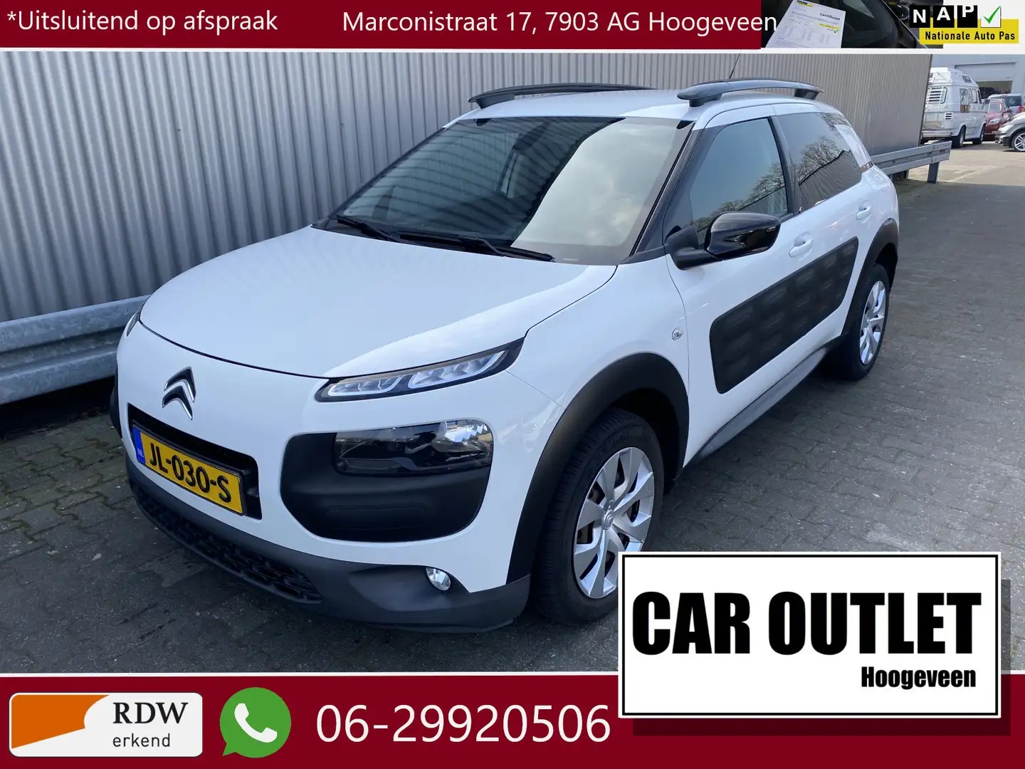 Citroen C4 Cactus 1.2 PureTech Business 67Dkm.NAP, AUTOMAAT, Navi, C Blanco - 1