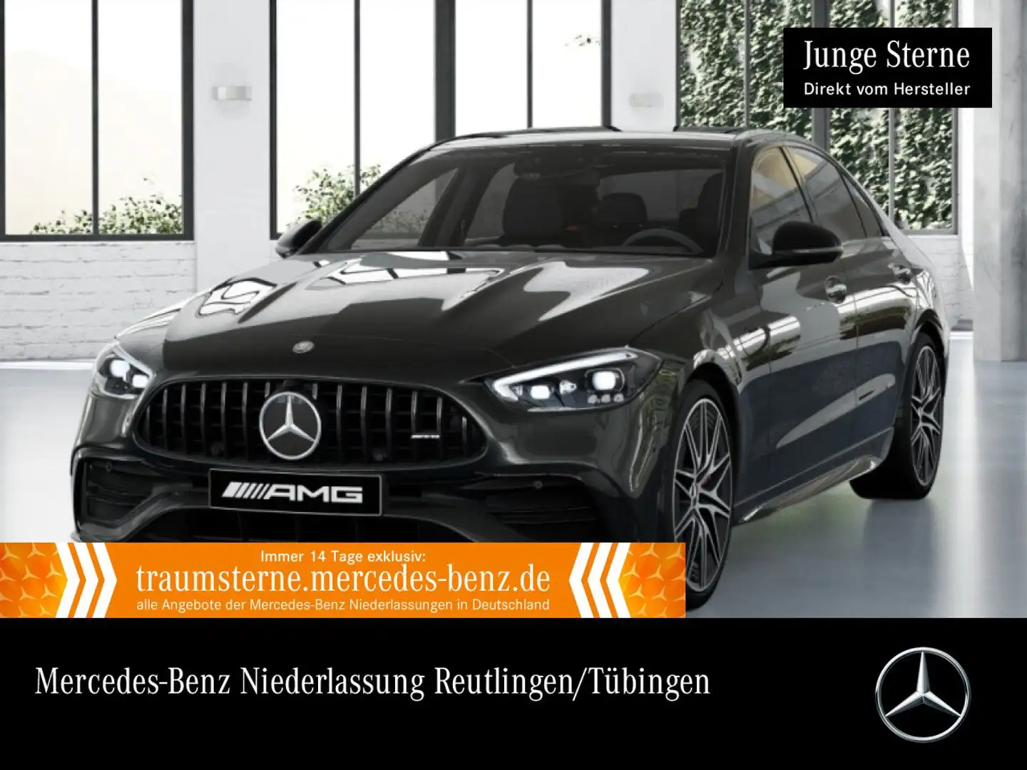 Mercedes-Benz C 43 AMG C 43 4M NIGHT+PANO+BURMESTER+KEYLESS Grau - 1