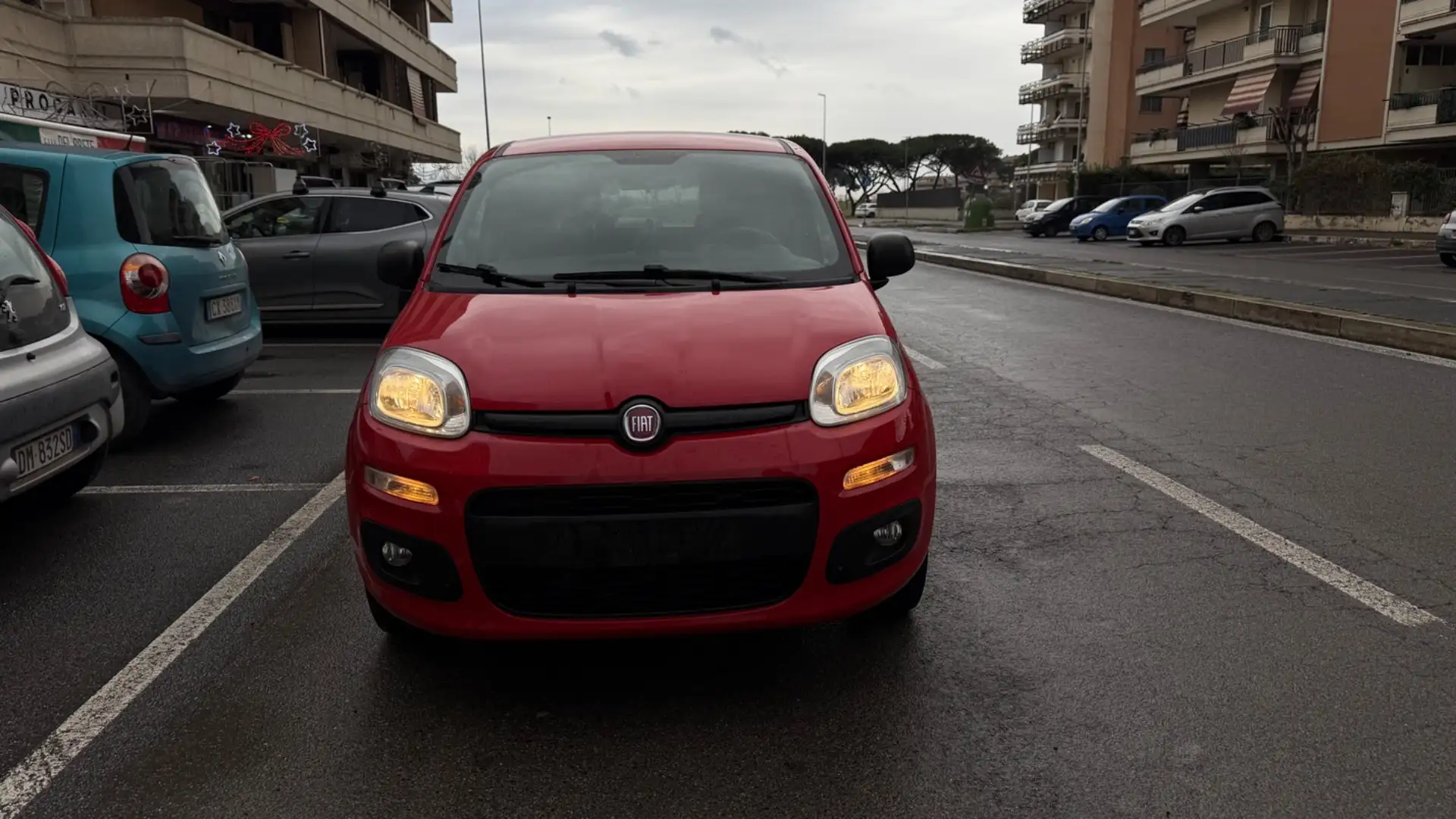 Fiat Panda 1.2 EasyPower Lounge LED PDC CERCHI Rood - 1