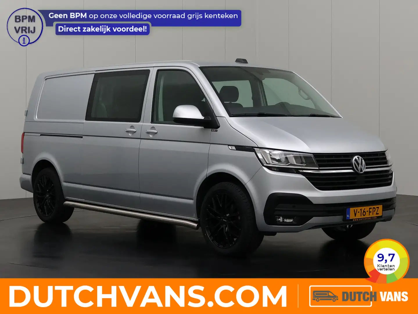 Volkswagen T6.1 Transporter 2.0TDI 150PK DSG Automaat Lang Dubbele Cabine | Na Argent - 1