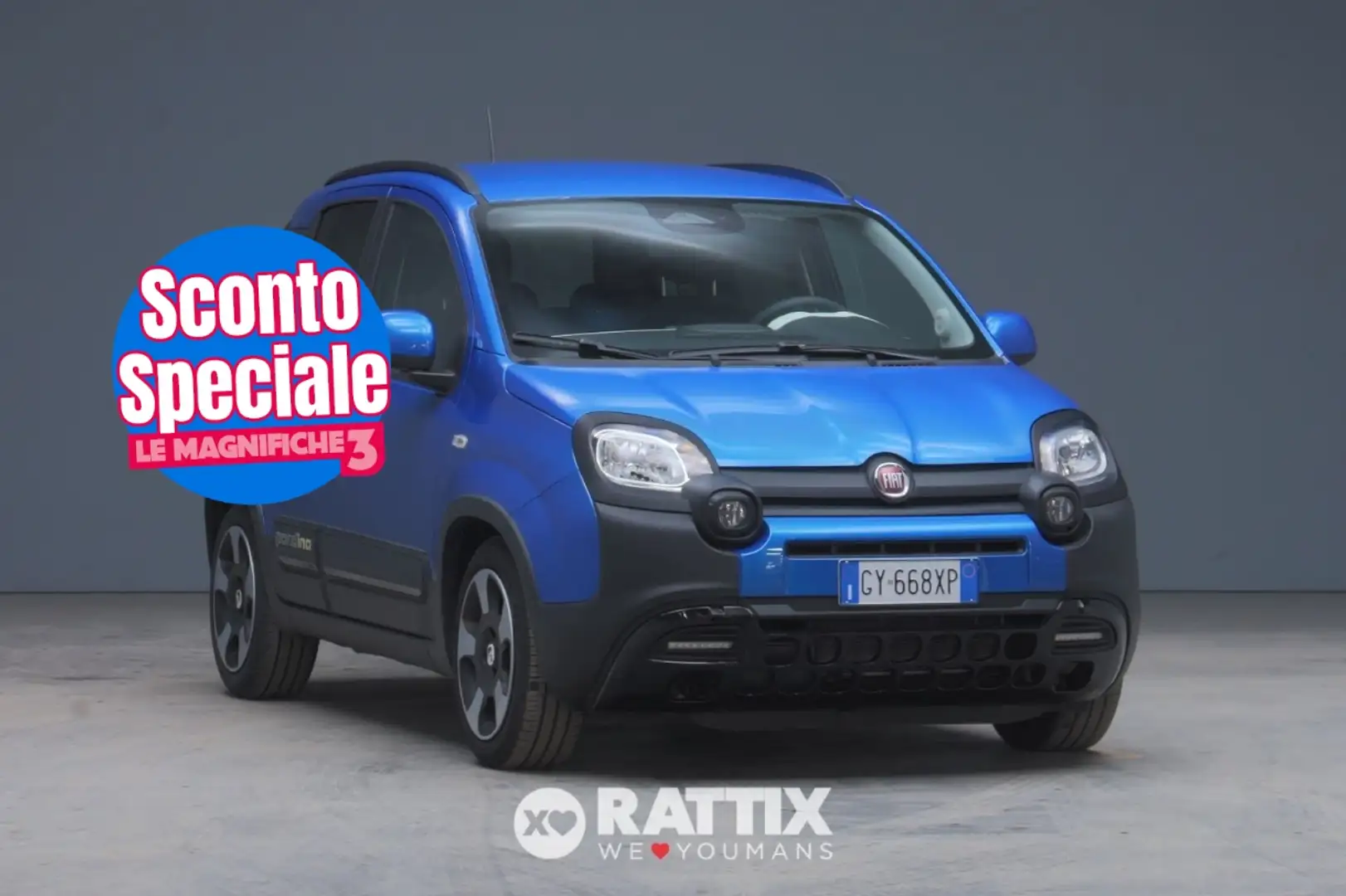 Fiat Panda Pandina 1.0 Firefly Hybrid 70CV Cross Blau - 1