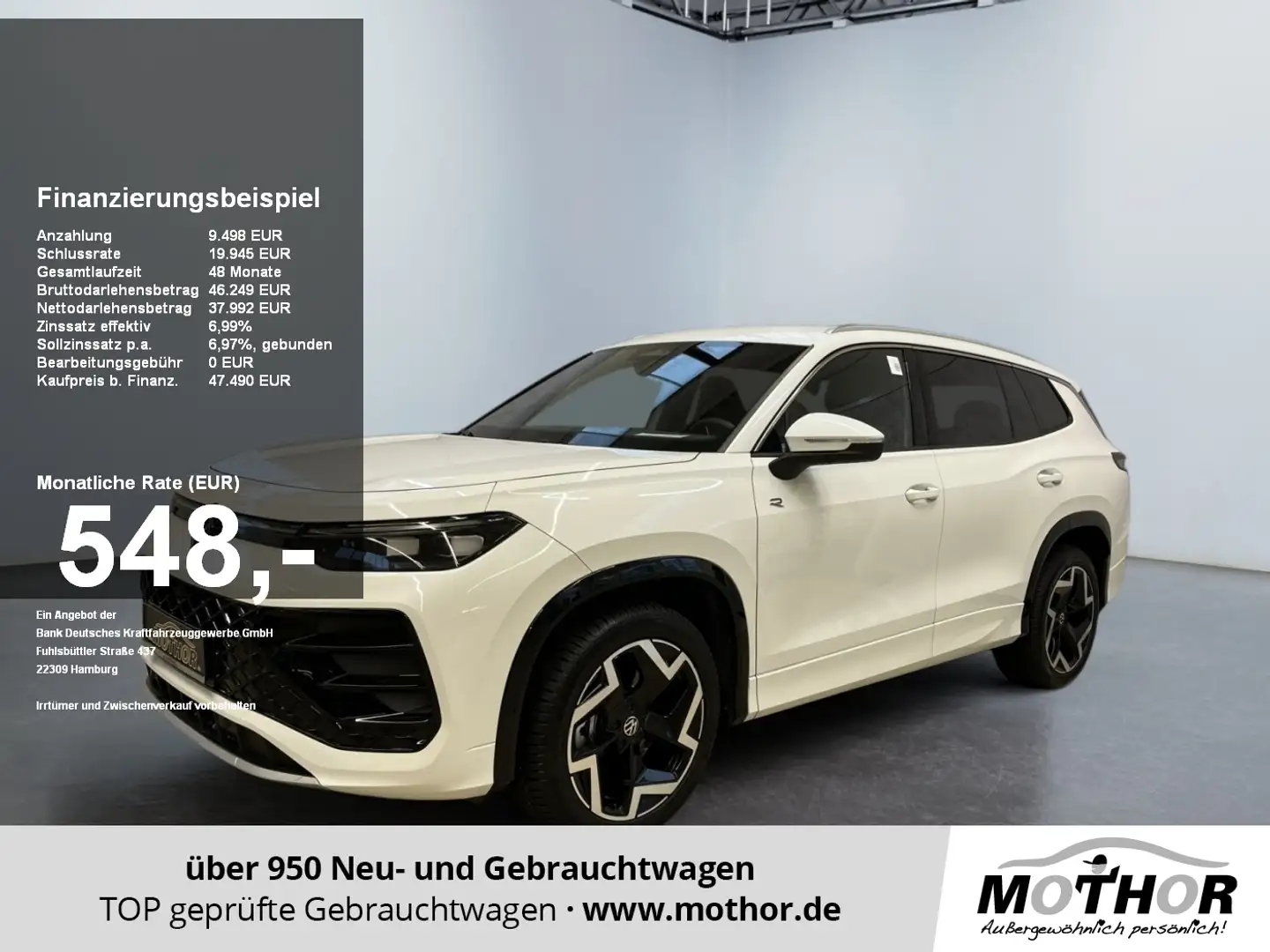 Volkswagen Tayron R-Line 2.0 TDI DSG 4Motion 360-Grad-Kamera Weiß - 1