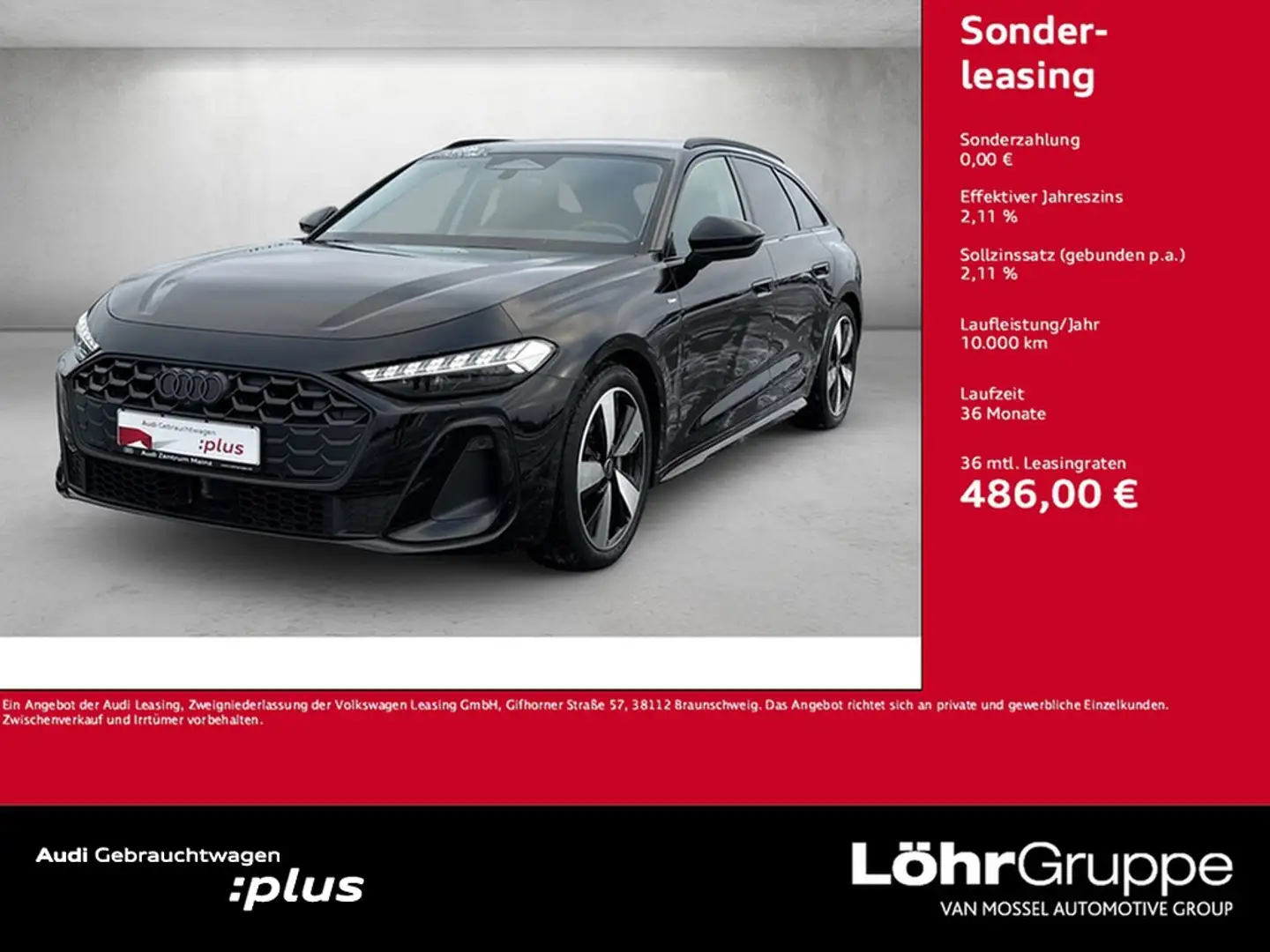 Audi A5 Avant TFSI 150 kW S tronic *AHK*S line* Schwarz - 1