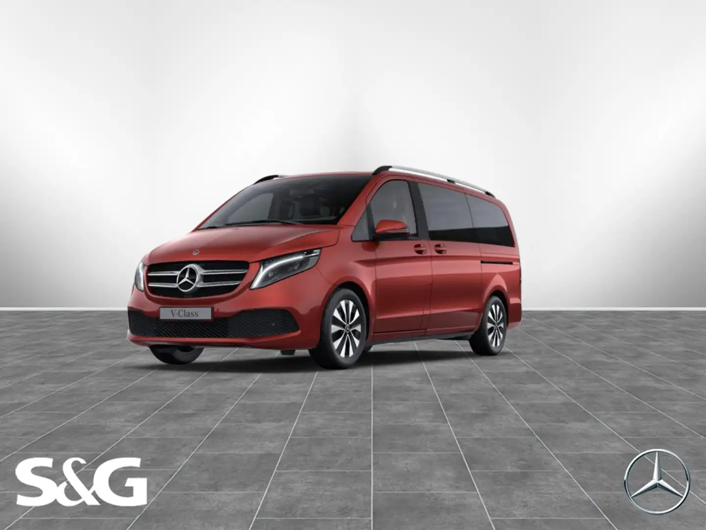 Mercedes-Benz V 300 d 4MATIC EDITION Lang Rot - 1
