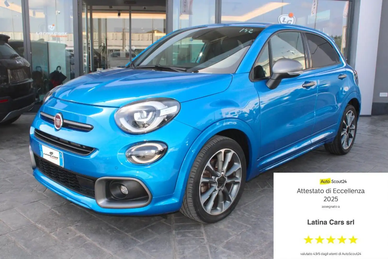 Fiat 500X 1.3 T4 Sport 150cv dct Con TELECAMERA & NAVIGATORE Blauw - 1